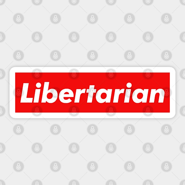 Libertarian Sticker by monkeyflip